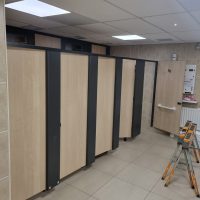 Commercial toilet cubicle installation in Greater Belfast